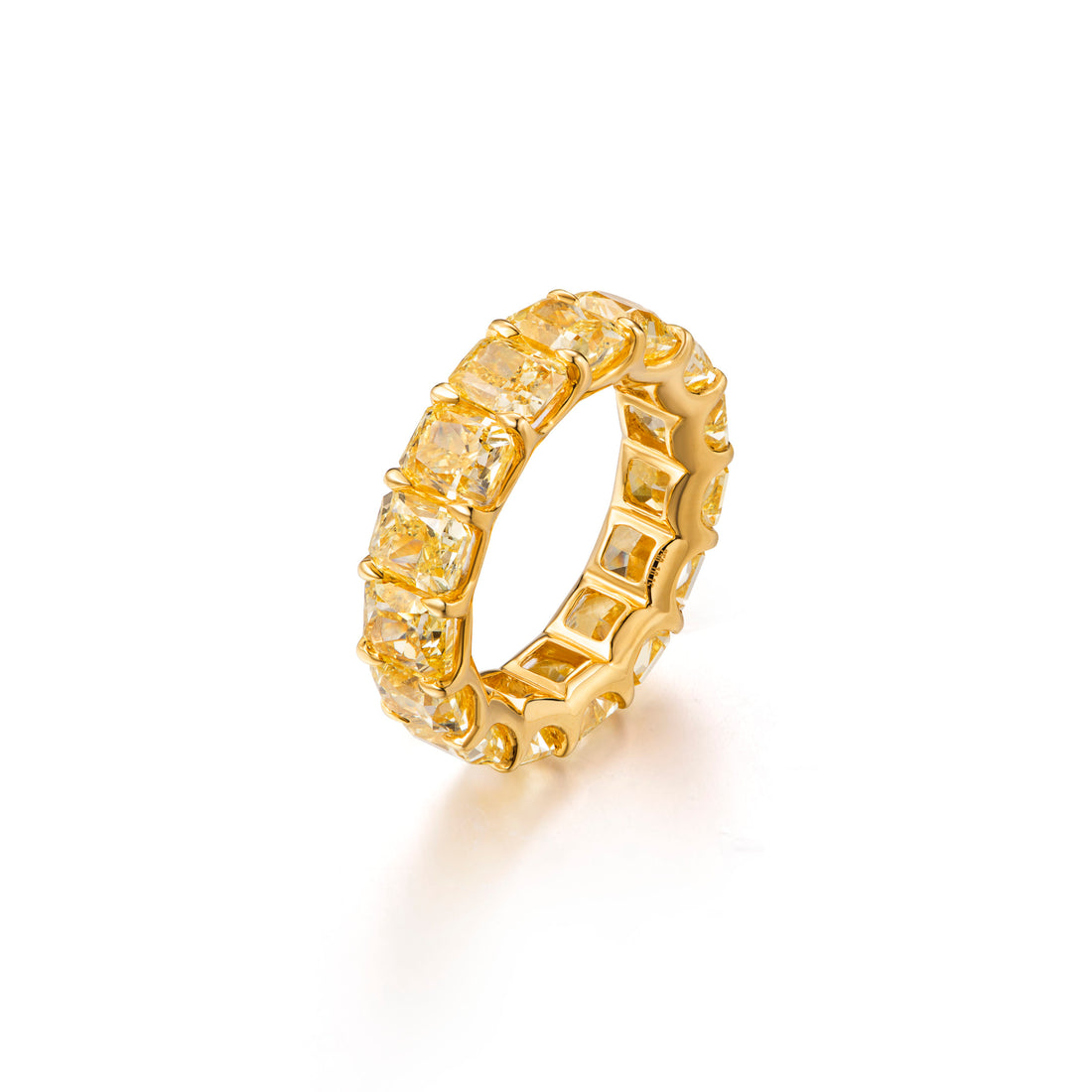 Yellow Diamond Eternity Ring in 18K Yellow Gold