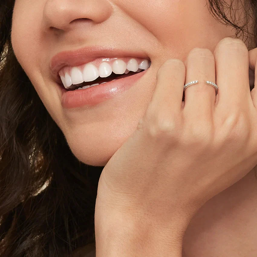 Natural Diamond Half Coverage Band