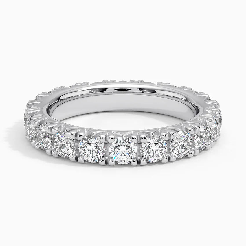 Natural Diamond Full Eternity Band in 18k White Gold