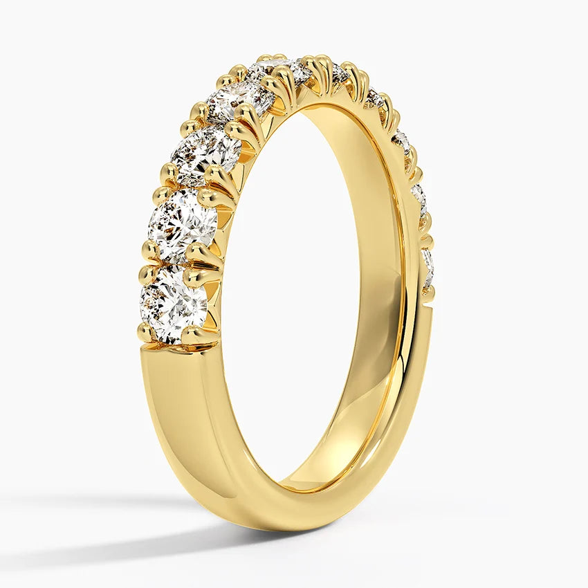 Each Natural Diamond - Full Eternity Band in 18k Yellow Gold