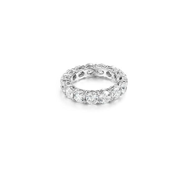 Round Diamond Eternity Ring in 18K White Gold