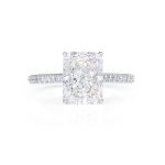 Radiant Cut Diamond Ring in Platinum