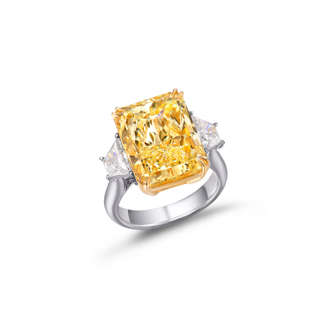 10ct Fancy Intense Yellow Diamond Ring