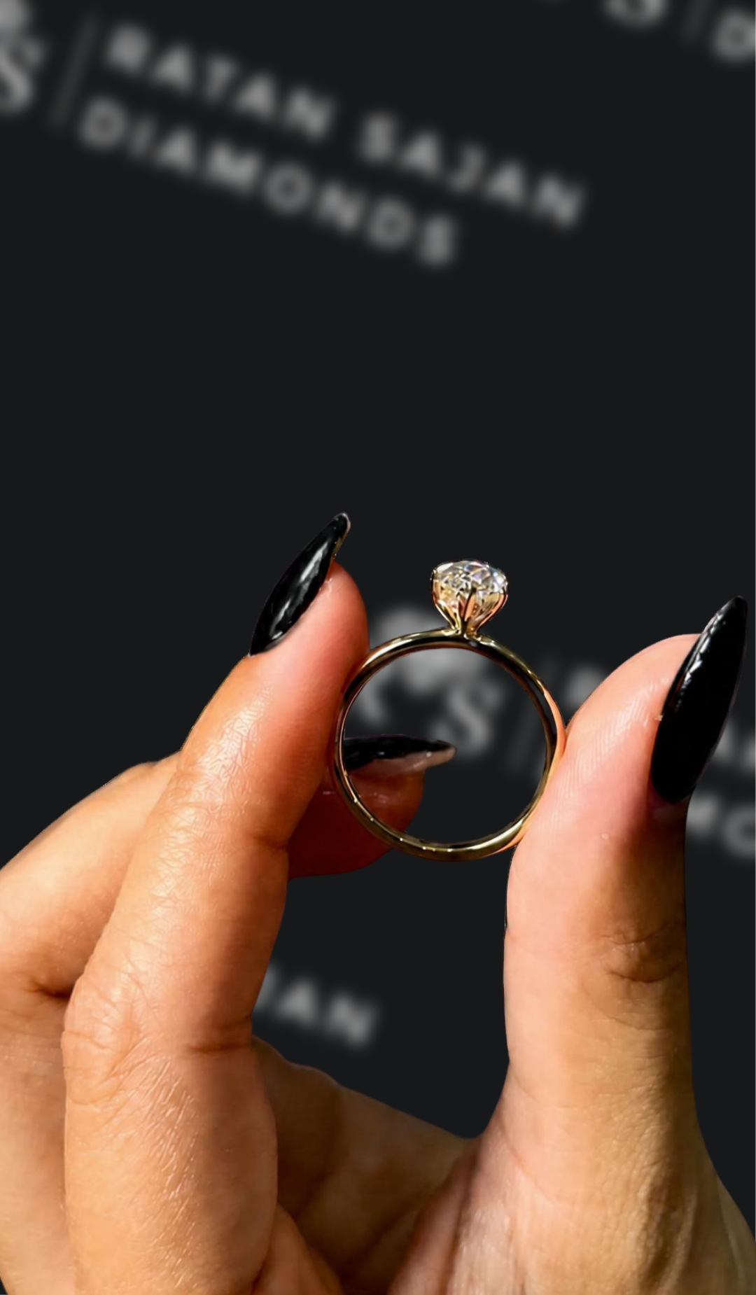 1 Carat Marquise Solitaire Engagement Ring