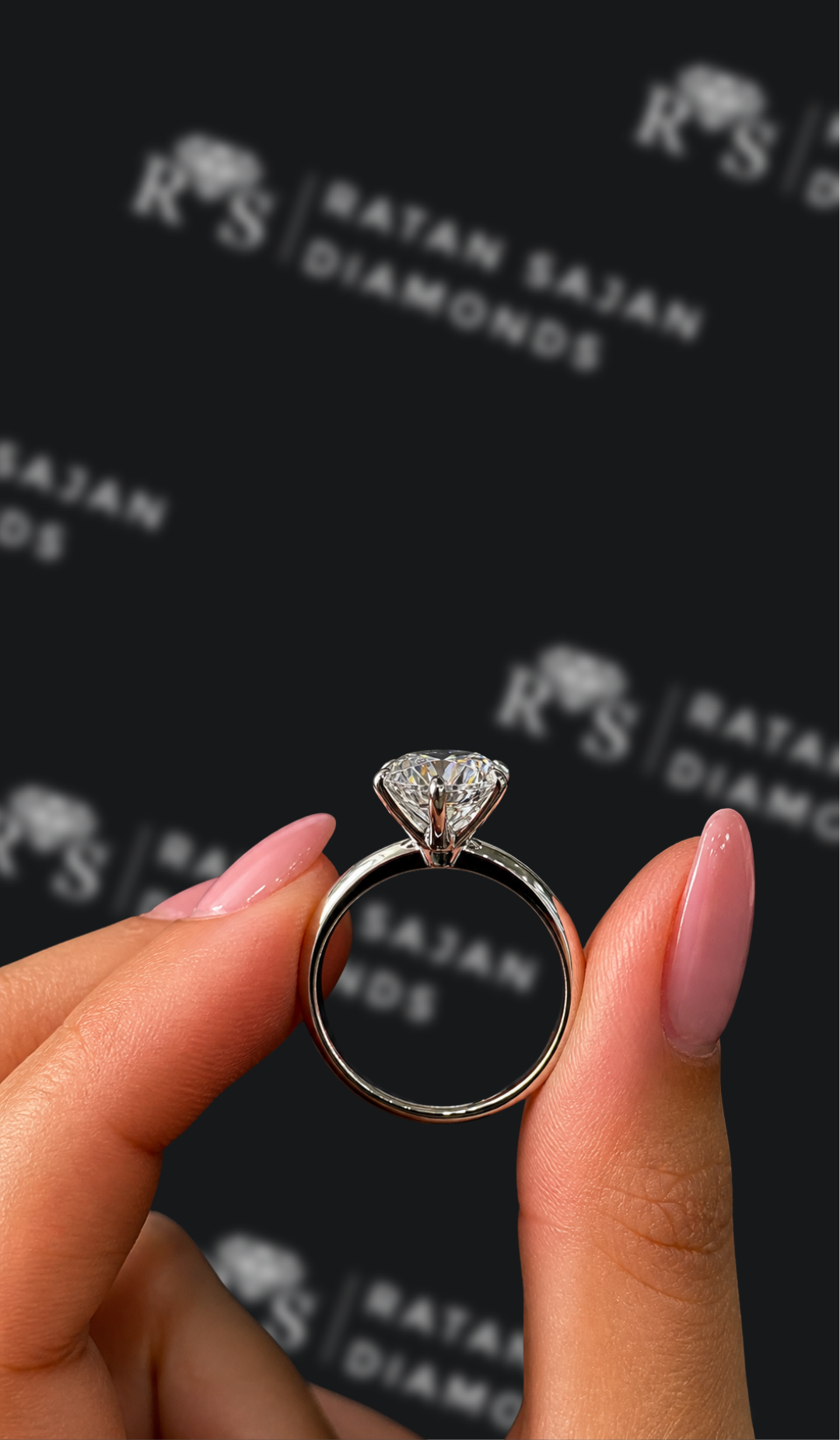 2 Carat Solitaire Engagement Ring - Round Diamond