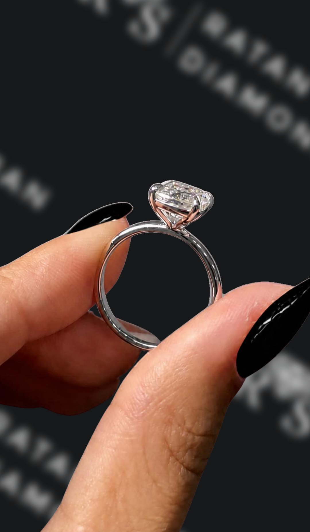 1 Carat Halo Engagement Ring - Cushion Diamond