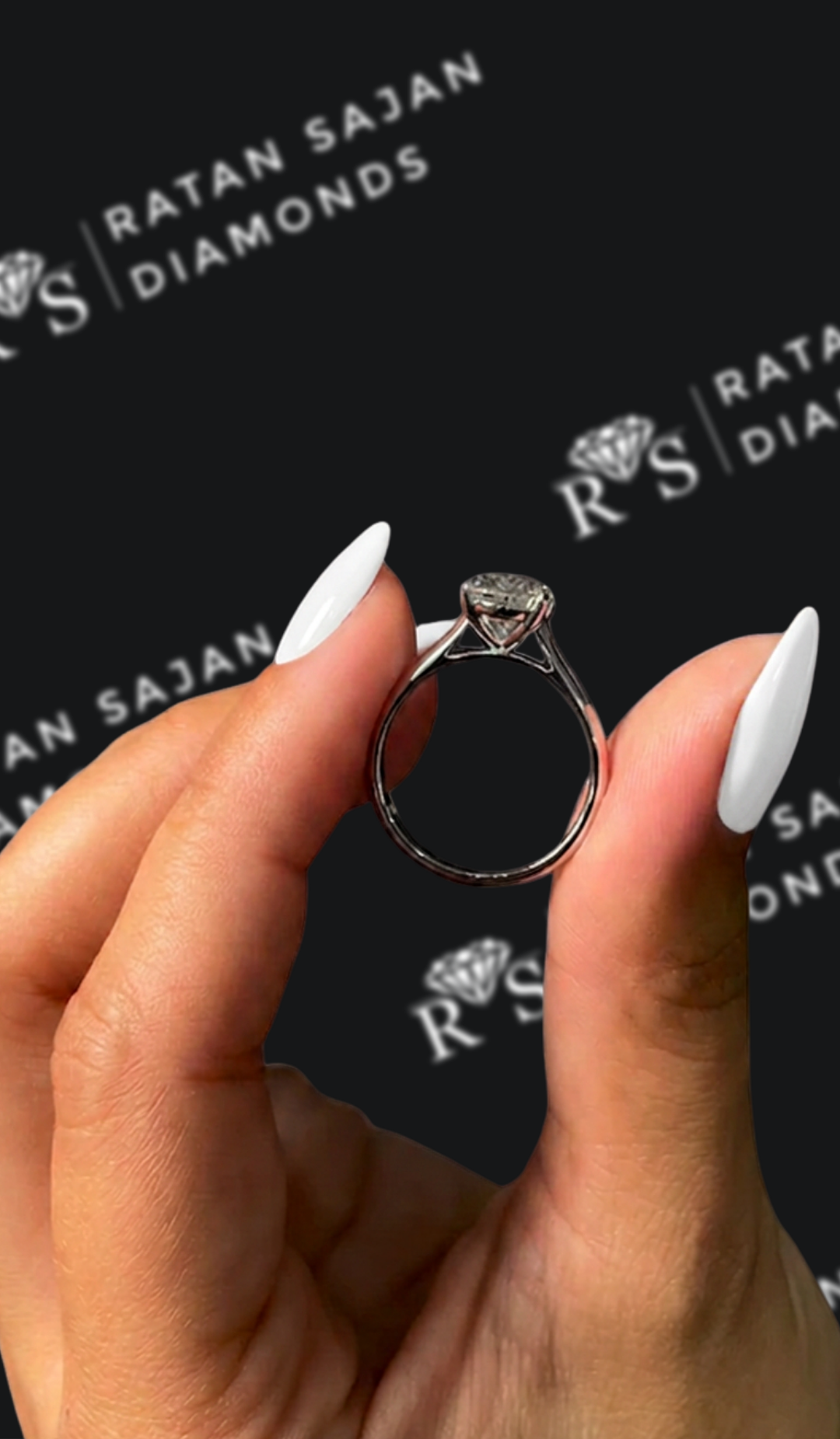 1.5 Carat Solitaire Engagement Ring - Pear Diamond