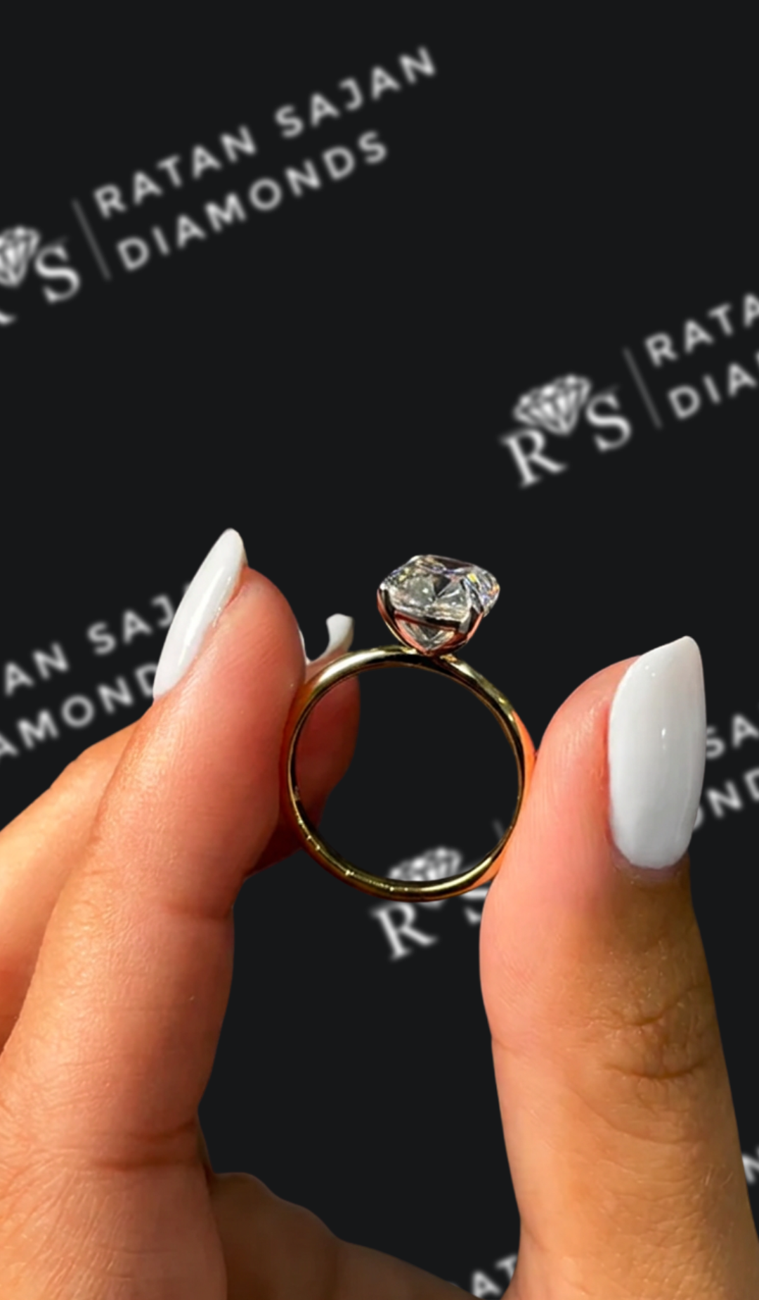 2.5 Carat Lab-Grown Solitaire Engagement Ring - Cushion Diamond