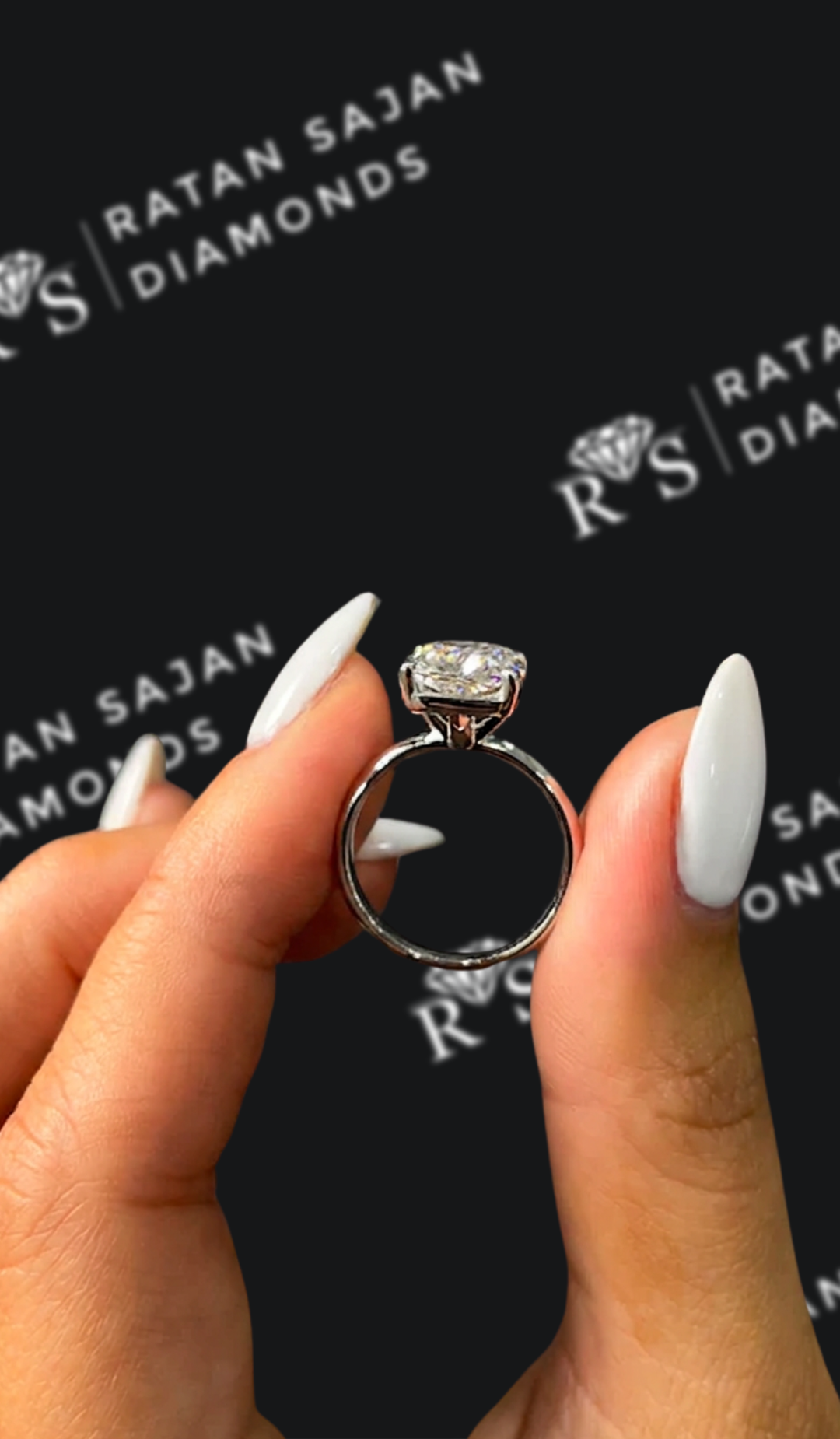 2.5 Carat Lab-Grown Solitaire Engagement Ring - Cushion Diamond
