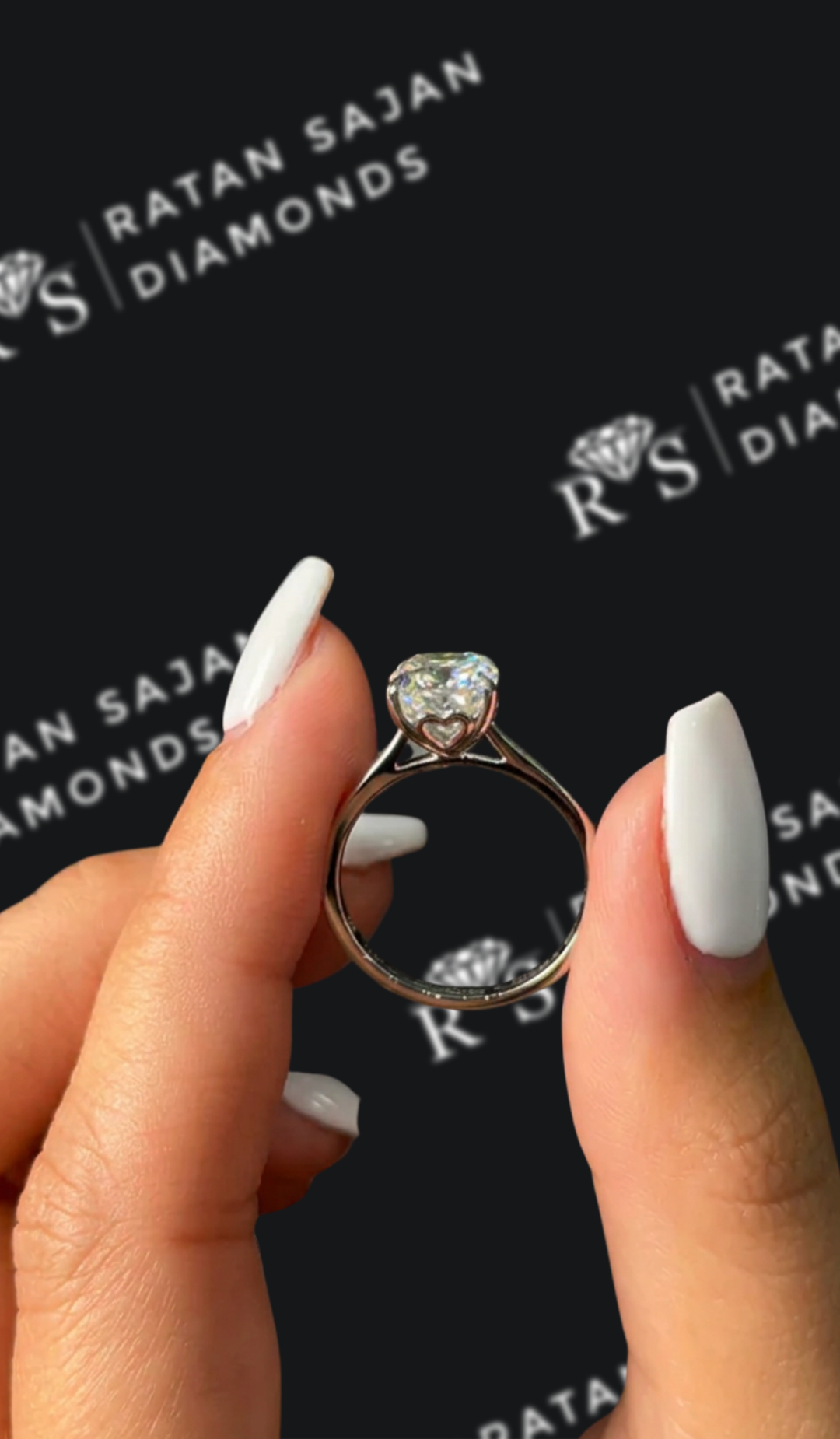 2 Carat Lab-Grown Solitaire Engagement Ring - Cushion Diamond