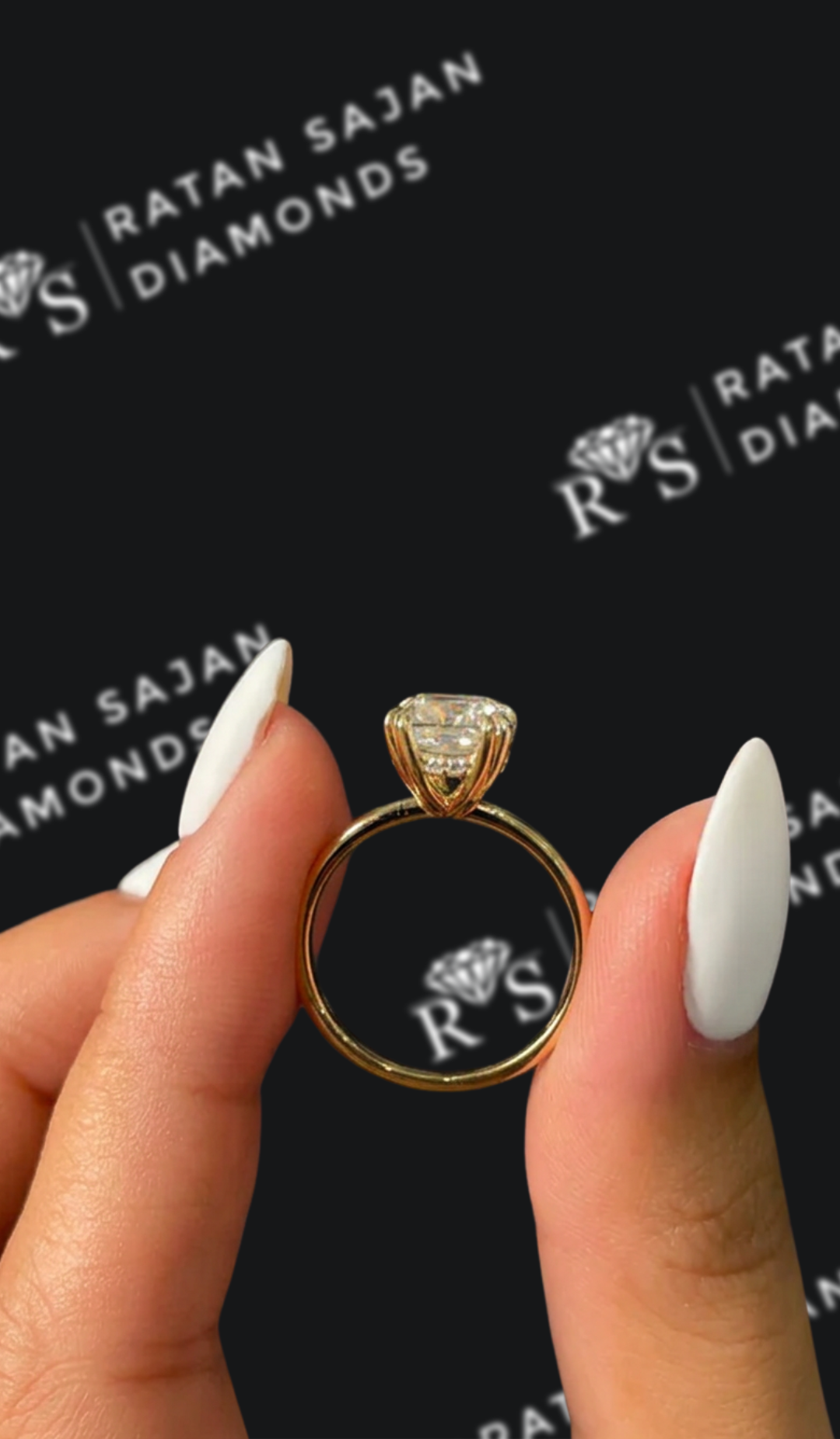 2 Carat Lab-Grown Solitaire Engagement Ring - Cushion Diamond
