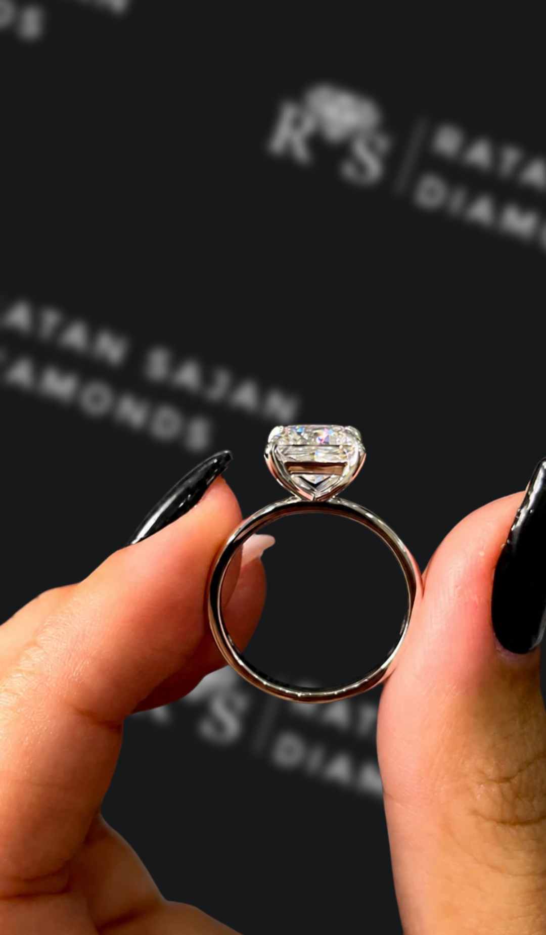 2.5 Carat Princess Solitaire Engagement Ring