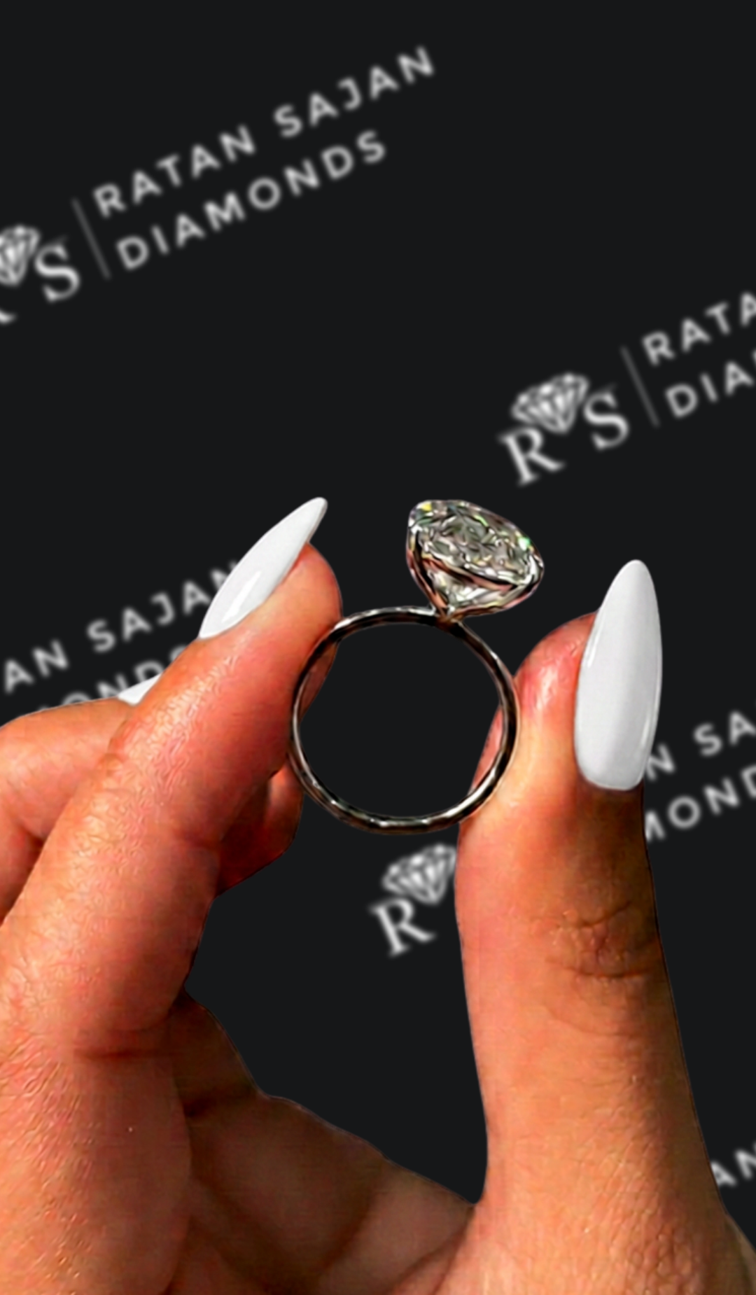 6 Carat Solitaire Engagement Ring - Oval Diamond