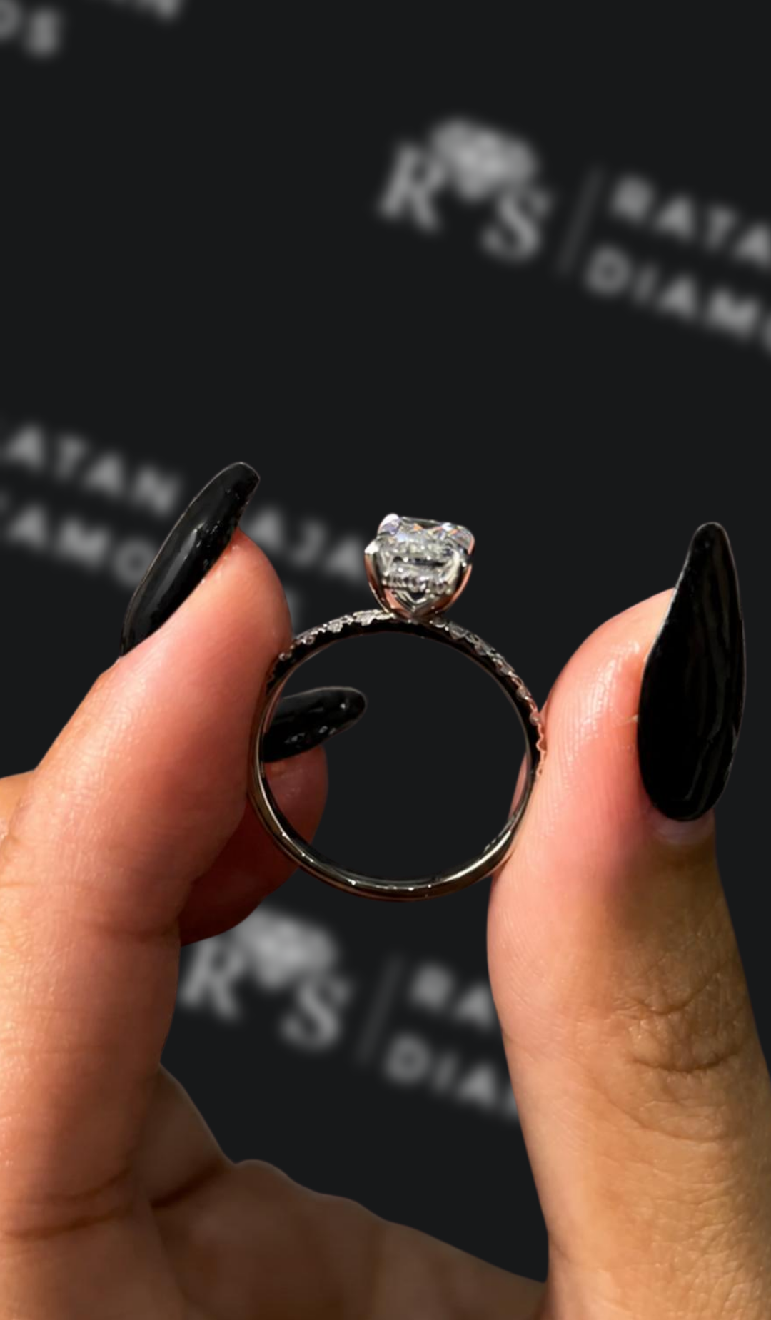 2.5 Carat Solitaire Engagement Ring - Cushion Diamond