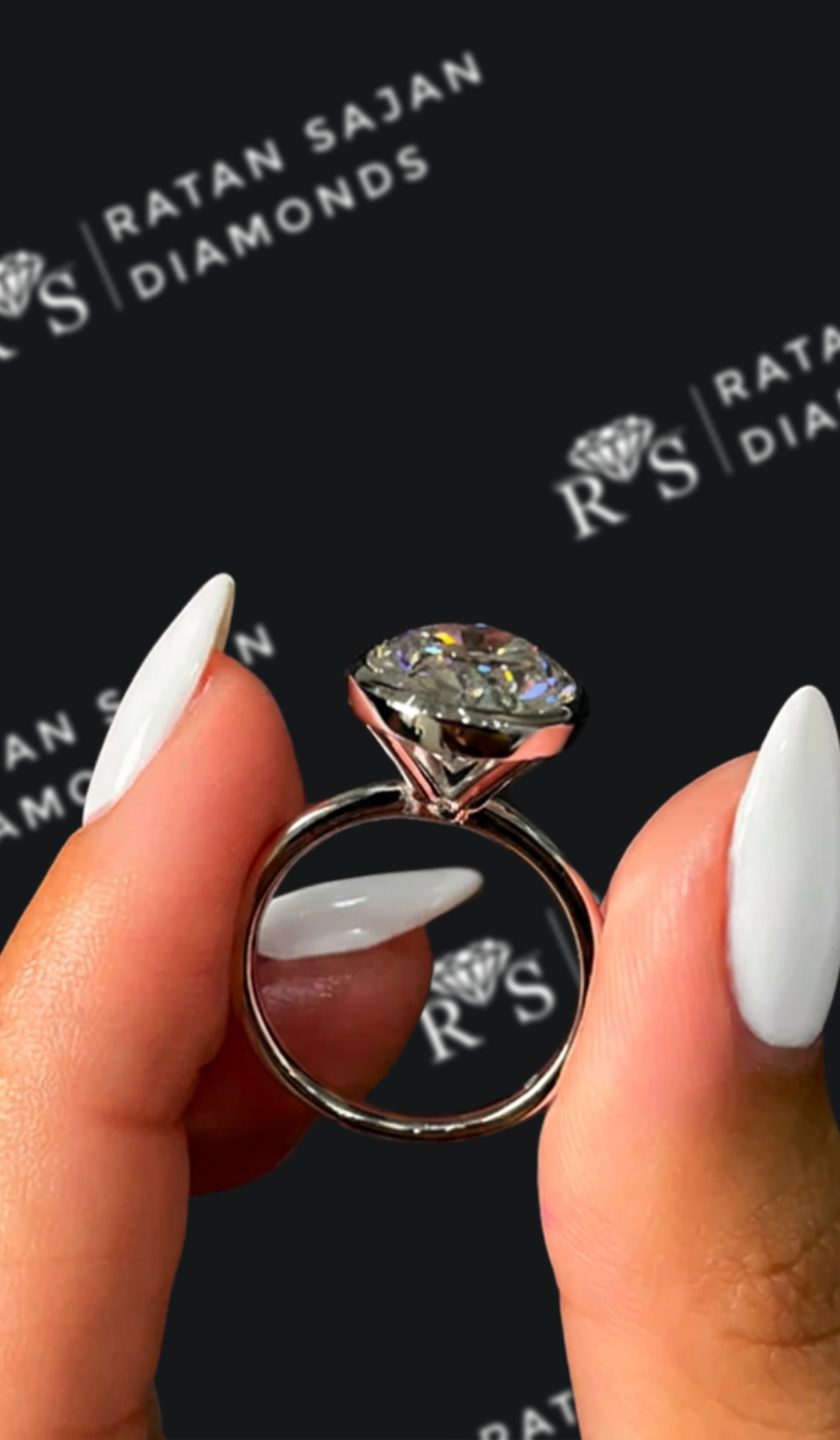 6 Carat Solitaire Engagement Ring - Oval Diamond