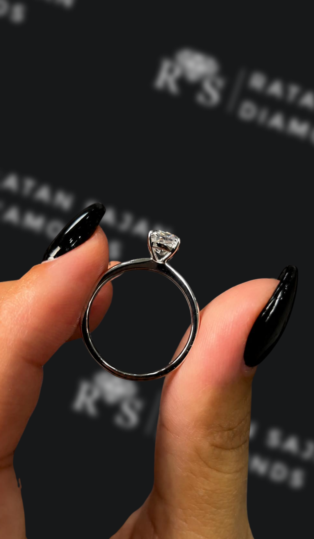 1 Carat Cushion Solitaire Engagement Ring
