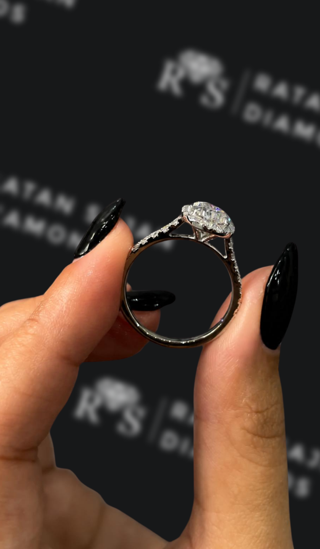 3 Carat Solitaire Engagement Ring - Cushion Diamond
