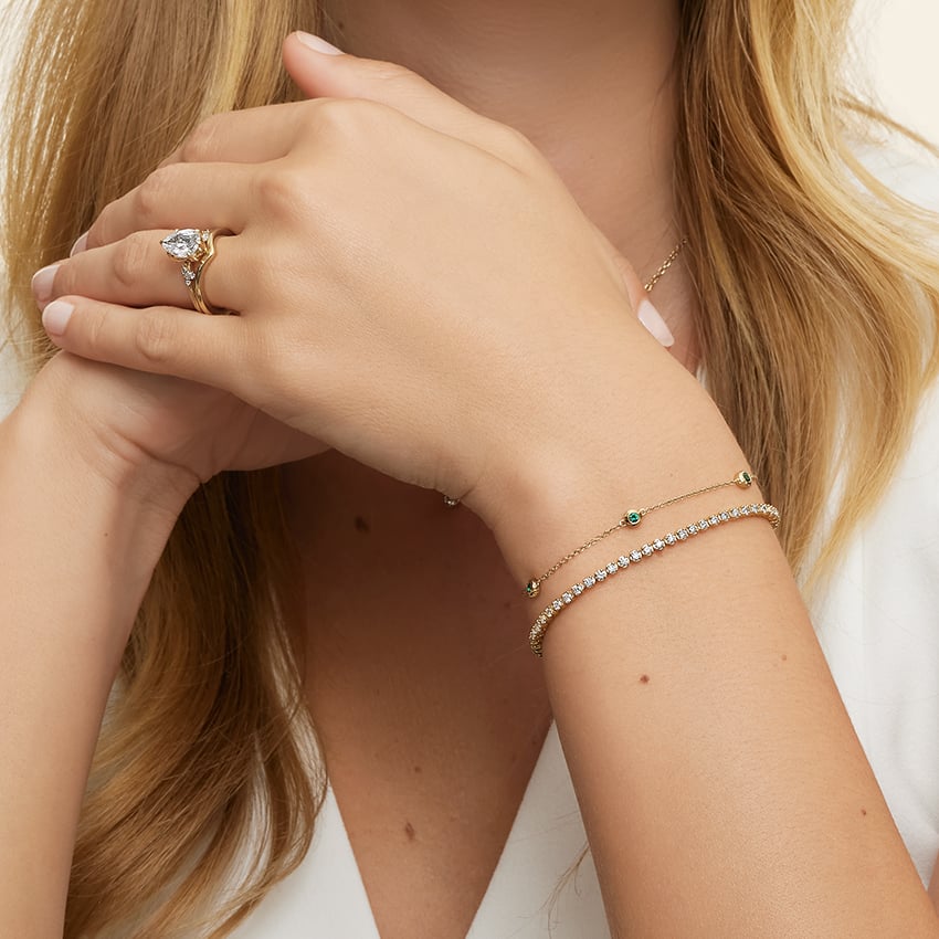 Diamond Tennis Bracelet in 18K Yellow Gold