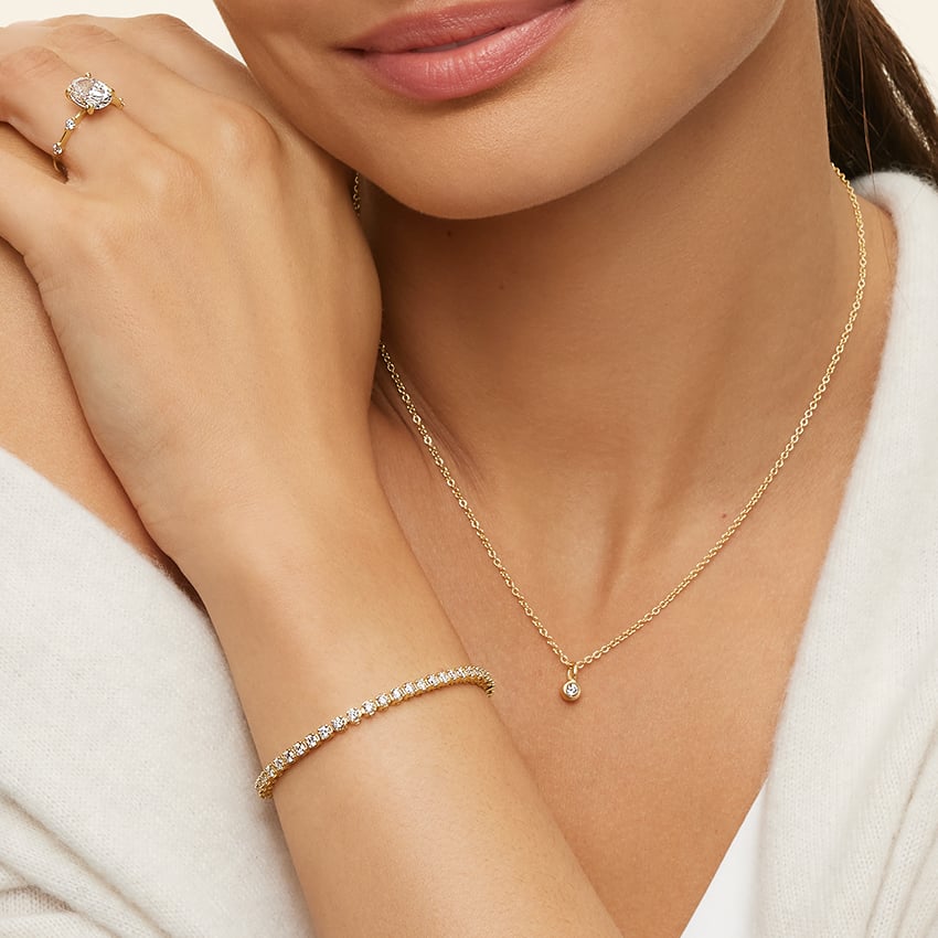 Diamond Tennis Bracelet in 18K Yellow Gold