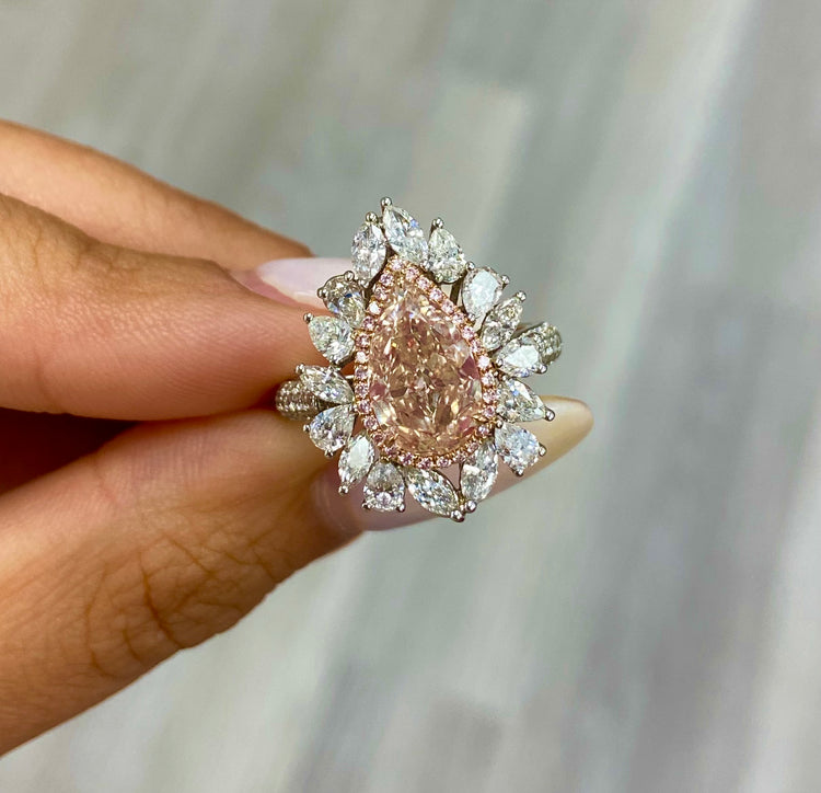 Pink Fancy Engagement Ring