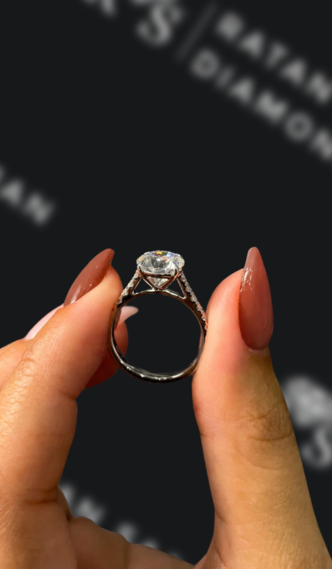 5 Carat Solitaire Engagement Ring - Round Diamond