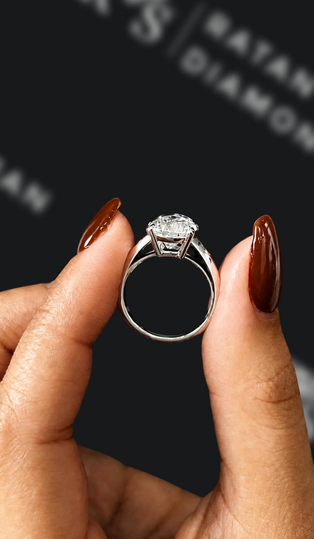 3 Carat Solitaire Engagement Ring - Pear Diamond