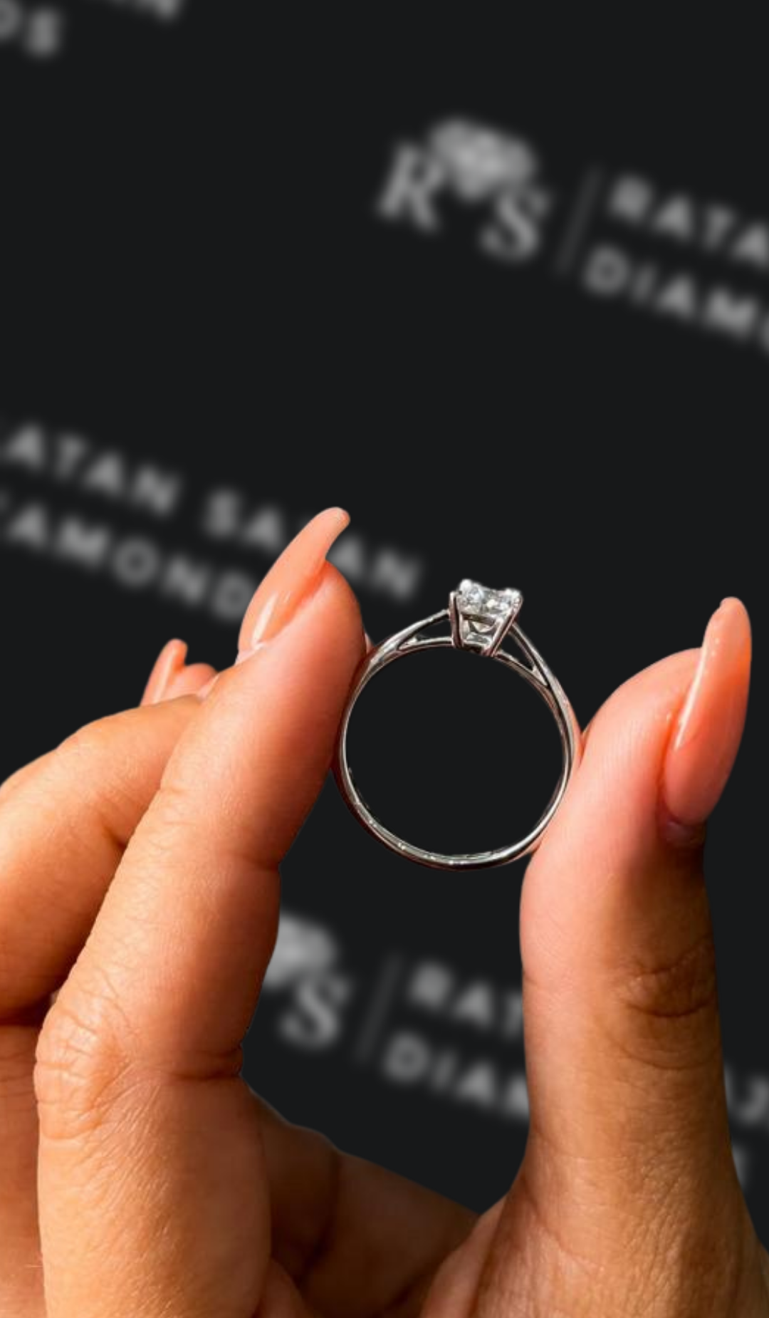 0.5 Carat Solitaire Engagement Ring - Princess Diamond