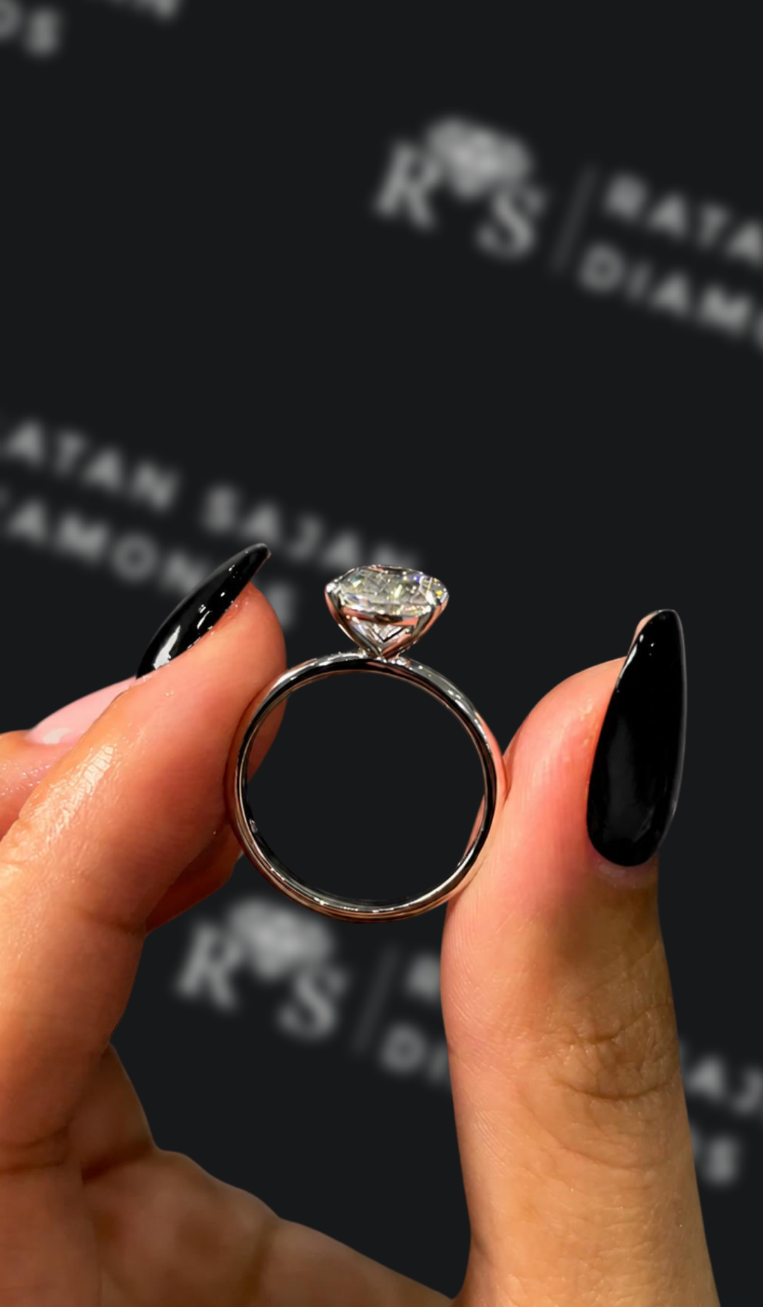 2 Carat Solitaire Engagement Ring - Oval Diamond