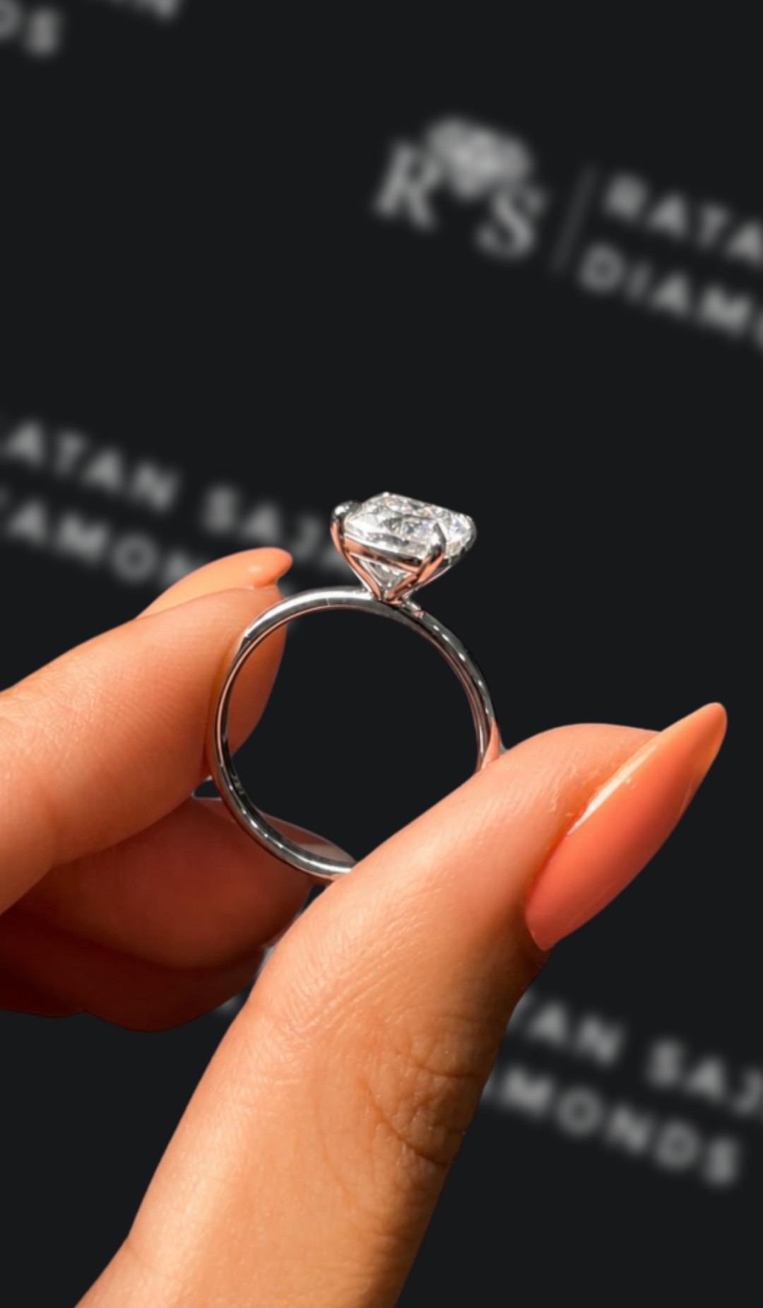 2.5 Carat Solitaire Engagement Ring - Cushion Diamond